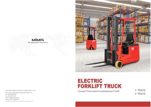 electric counterbalance forklift TKA