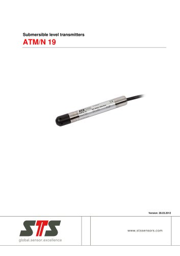 ATM/N 19 Miniature submersible level transmitter