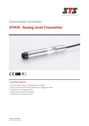 ATM/N - Analog Level Transmitter