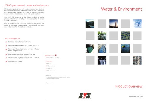 "water & environment" product overview