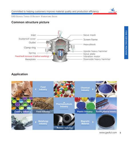 rotary vibrating sieve machine