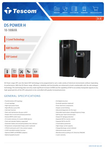 DS POWER H 10-100KVA