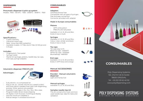 Dispensing consumables