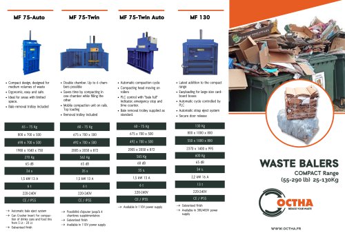 Waste Balers compact range