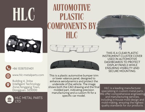 Automotive Plastic Components by HLC