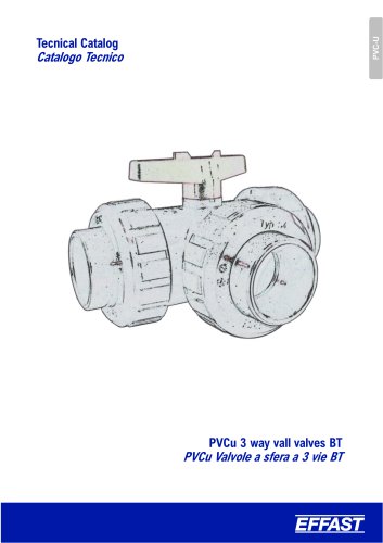 BT - PVC-u 3 way ball valve