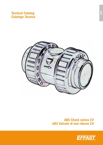 CV - ABS Spring check valves