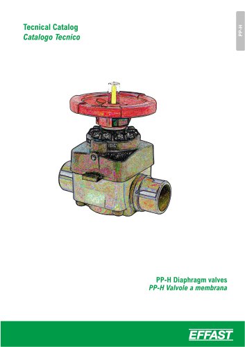 MV - PP-H Actuated diaphragm valves