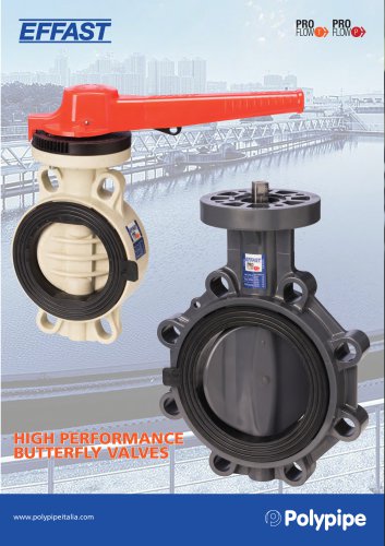 PVC-u / PP-H Butterfly valves PROFLOW P&T