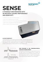 SENSE A STANDOUT SPECTROMETER WITH AN INDUSTRY-LEADING PERFORMANCE AND SENSITIVITY