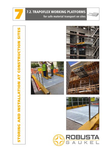 7.2 Trapoflex working platforms for safe material transport on sites