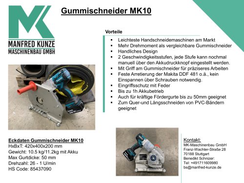 Rubbercutter MK10