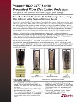 Pedlock® BDO CTFT Series Brownfield Fiber Distribution Pedestals