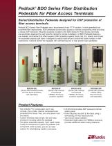 Pedlock® BDO Series Fiber Distribution Pedestals for Fiber Access Terminals