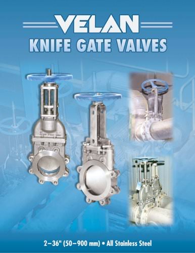 Knife gate valves