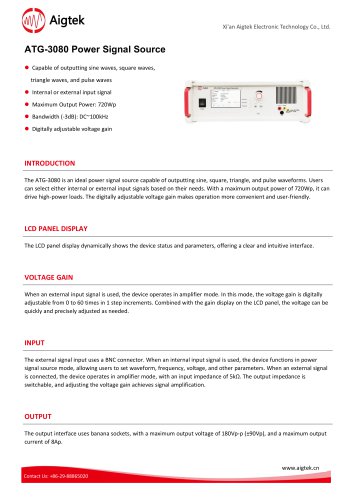 ATG-3080 Power Signal Source