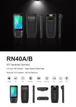 RN40 Android PDA 1D / 2D Barcode Scanner Handheld Data Collector