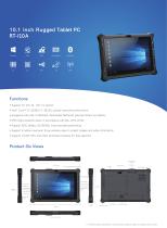 RT-I10A 10.1 inch Windows 10 Rugged Industrial Tablet I5/I7 CPU