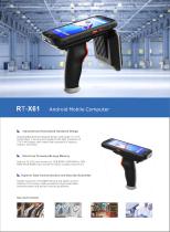 X61 Android PDA Barcode Scanner UHF RFID Reader Handheld Data Collector