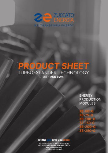 TURBOEXPANDER TECHNOLOGY 35 - 250 kWe