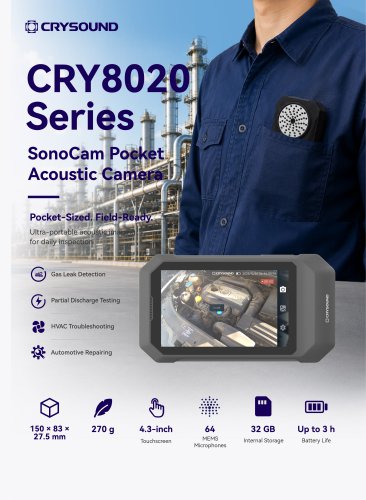 CRYSOUND Acoustic imager CRY8024 SonoCam Brochure