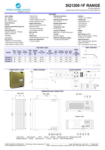 SQ1200-1F RANGE