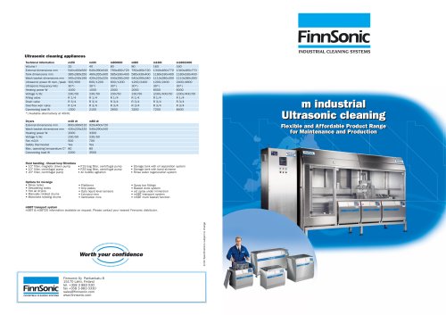 Ultrasonic cleaning machines for industrial use