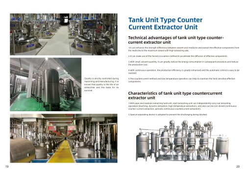 Tank Unit Type Counter Current Extractor Unit