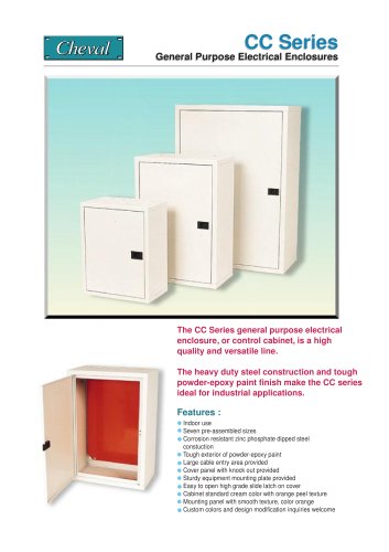 CC SERIES GENERAL PURPOSE ELECTRICAL ENCLOSURES