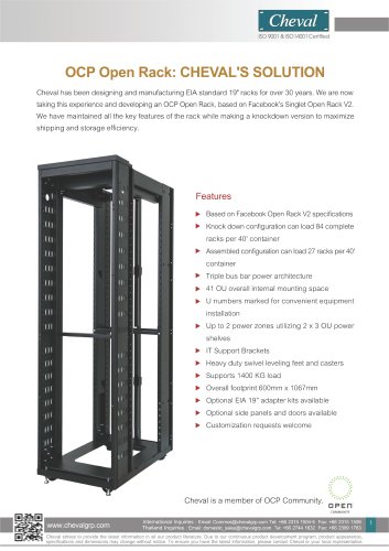 OCP Open Rack  (New!)