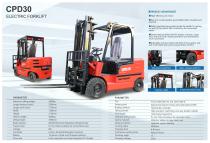 INFRONT 2025 Affordable 3 Ton CE Customizable Lifting Height Efficient Material Handling electric Forklift Truck CPD30