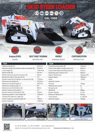 INFRONT Brand New Front End Loader SGL1000