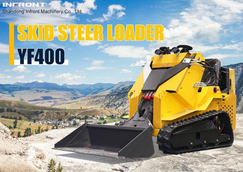 INFRONT Cheap Crawler Skid Steer Loaders Mini Small Skid Steer Loader With Attachments YF400B