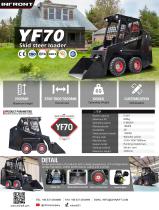 INFRONT Cheap Mini Skid Steer CE Wheeled Loader Diesel Skid Steer Loader with Attachments YF70