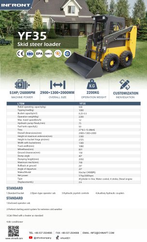 INFRONT skid steer loader YF35