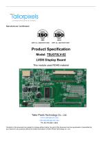 Product Specification Model:TBJ070LV-02 LVDS Display Board