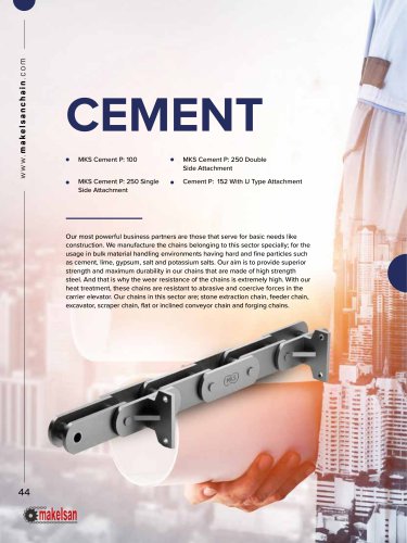 Chains for CEMENT INDUSTRY