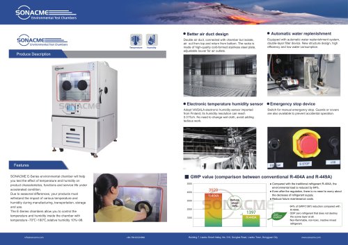 Climatic test chamber