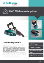 CMG 2600 concrete grinder