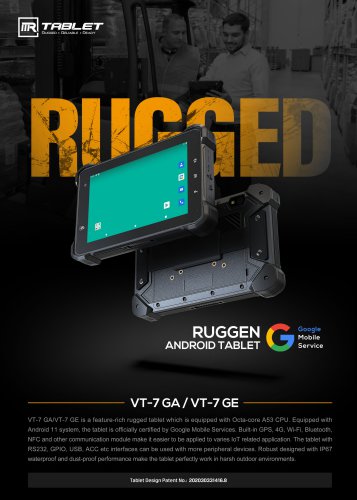 3Rtablet VT-7 GA/GE Handled version