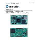 VARISCITE LTD. DART-MX8M V1.x Datasheet NXP i.MX 8MTM - based System-on-Module