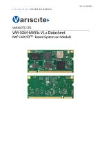 VARISCITE LTD. VAR-SOM-MX93x V1.x Datasheet NXP i.MX 93TM - based System-on-Module