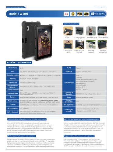 W10N Windws Rugged Tablet