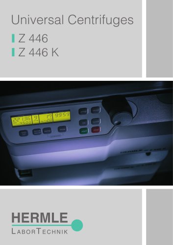 Universal Centrifuges Z 446 Z 446 K