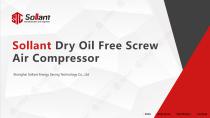 Sollant Dry Oil Free  Screw Air Compressor SLTOF series