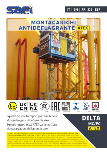 EXPLOSION-PROOF TRANSPORT PLATFORM DELTA MC-PC ATEX (ZONE 0,1 AND 2)