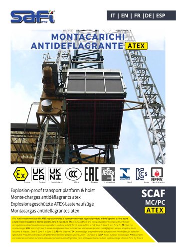 EXPLOSION-PROOF TRANSPORT PLATFORM SCAF MC-PC ATEX (ZONE 0,1 AND 2)