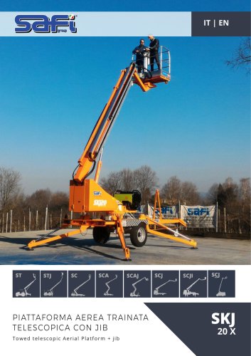 SKJ20 - Telescopic towed aerial platform + JIB - 20 m