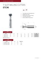 data sheet Avant Easy Change T-Slot milling cutter ETC90