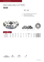 data sheet face milling cutter SE60